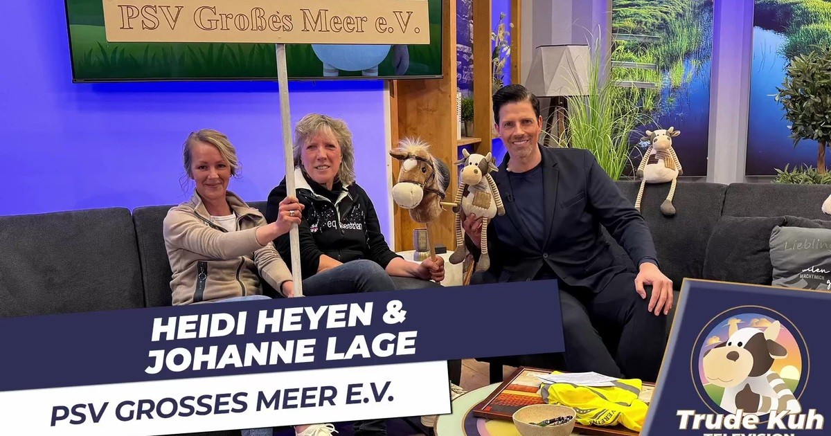 Johanne Lage und Heidi Heyen vom PSV Großes Meer zu Gast bei „Trude Kuh ...